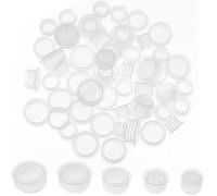 Lot de 100 bouchons de rechange en plastique pour salière et poivrière 5 tailles de 7/16 à 3/4 pouces réutilisables