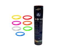 Lot de 100 Bracelets FLuorescents Lumineux Multicolore, 100 Connecteurs inclus, Bracelet couleur fluo idéal poMulticolore