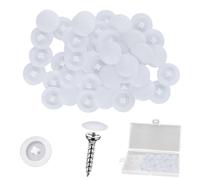 Lot de 100 cache-vis cruciformes pour vis cruciformes de 12 mm de diamètre - Capuchons décoratifs blancs