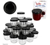 Lot de 100-capacité : 230 ml cap + cro to 82 lot de couverture noir avec diamant sucre gelierzauber livret de recettes