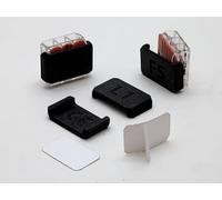 Lot de 100 capuchons de fusibles compatibles avec les bornes de connexion Wago 221 - Étiquetage dans les boîtes de distribution - Résistants aux UV et à la température (100, connecteurs de passage à 2