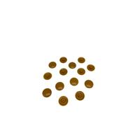Lot de 100 capuchons pour vis Torx - Cache-vis Torx en plastique dans différentes tailles (chêne RAL 1011, TX 20)
