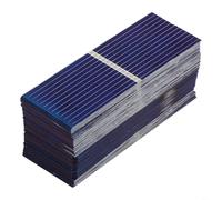 Lot de 100 cellules solaires polycristallines, 0,5 V pour mini panneau solaire pour chargeur de batterie, 52 x 19 mm, haute efficacité 21,5 %