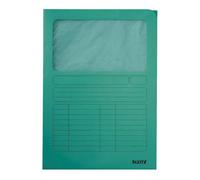 Lot de 100 Chemise à fenêtre, format A4, carte 160 g/m², coloris vert clair