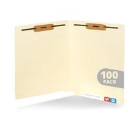 Lot de 100 chemises à fermeture à onglets Format lettre Manille