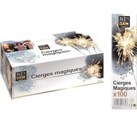 Lot de 100 Cierges magiques XXL - 25/30 CM - 70 secondes - Cat F1