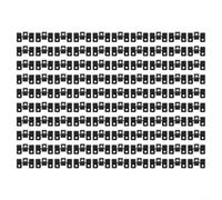 Lot de 100 clips de fixation en acier inoxydable composite noir pour planches en bois et plastique avec espacement de 3 mm pour jardin, terrasse, accessoires de matériel d'installation (9 mm)