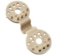 Lot de 100 clips de fixation pour brise vue, bâche ou toile d'ombrage - Beige - Linxor