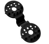 Lot de 100 clips de fixation pour brise vue, bâche ou toile d'ombrage - Noir - Linxor