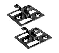 Lot de 100 clips de fixation pour lames de terrasse WPC en acier inoxydable - Entretoises cachées pour lames de terrasse WPC BPC (noir, espace : 3 mm, hauteur : 7 mm)