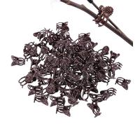 Lot de 100 clips de support pour tiges d'orchidée de jardin | Gardenclip, Plant VineClips, clips de support de tomates, fixations pour de serre,