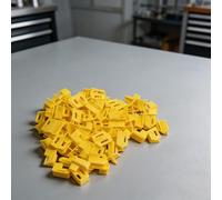 Lot de 100 clips d'espacement pour carrelage - Système de nivellement pour sol et mur - Pour la construction de carreaux (100 pièces de 1,5 mm)