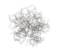 Lot de 100 clous de soudage en acier inoxydable pour systèmes de soudure en plastique utilisés dans les travaux de réparation de garnitures et de panneaux automobiles (agrafes ondulées de 0,6 mm)