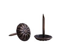 Lot de 100 clous de tapisserie vintage en bronze avec goujon décoratif, idéal pour meubles, canapé, porte - 10 x 14 mm