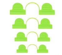 Lot de 100 colliers de serrage à double tête en plastique pour protéger les moustiquaires, les filets et l'isolation des bulles - Fil antidérapant - Clips de support de jardin de 4 à 7 mm de diamètre