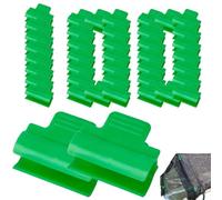 Lot de 100 colliers de serrage et supports robustes pour piscine, bâche, arrière-plan, bricolage, serre, extérieur, intérieur