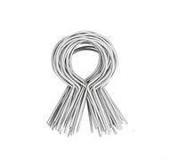 Lot de 100 colliers de serrage métalliques en T - Sangles de fixation de clôture en acier galvanisé - pour une installation sécurisée de treillis métallique - Accessoires durables pour clôtures de