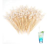 Lot de 100 cure-dents - Décoration de cocktail - Accessoires de cocktail - Brochettes en bois