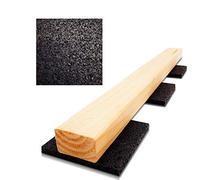 Lot de 100 dalles de terrasse My plast - En granulés de caoutchouc - 90 x 90 mm