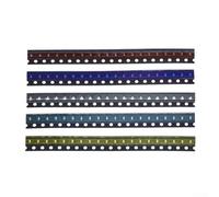 Lot de 100 diodes électroluminescentes LED SMD 0603 pour montage en surface - 5 couleurs : rouge, blanc, vert, bleu, jaune - 20 pièces chacune pour électronique