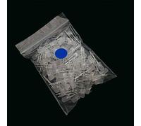 Lot de 100 diodes LED 5 mm Blanc Vert Rouge Bleu Jaune Orange Rose Violet Blanc chaud Lampe LED à tête ronde DIY Diode électroluminescente (100 pcs Bleu-Bleu)