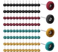 Lot de 100 disques abrasifs de 25 mm pour Dremel - Disque abrasif en forme de T - Mini roues abrasives de 3 mm - Pour polir, nettoyer et dérouiller le métal