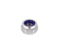 Lot de 100 écrous de verrouillage M10 DIN 985 en acier inoxydable Écrous de serrage Écrous hexagonaux autobloquants Forme basse
