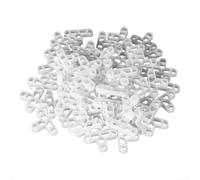 Lot de 100 entretoises en plastique de 8 mm pour planches de terrasse et murs en brique - Pour installation de carrelage de sol, terrasse, blanc