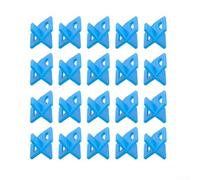Lot de 100 entretoises pour système de nivellement de carrelage - Pour sol, mur, céramique, pierre - Antidérapant - Joint en polypropylène bleu - Aide à la construction (100 pièces de 3 mm)