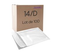 Lot de 100 enveloppe à bulles pour expedition D/4 20 x 27,5cm dimensions interieur 180 x 265 mm blanche pochettes matelassées