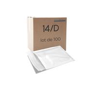 Lot de 100 enveloppe à bulles pour expedition D/4 20 x 27,5cm dimensions interieur 180 x 265 mm blanche pochettes matelassées