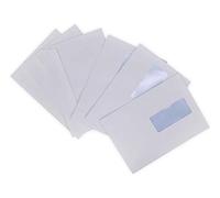 lot de 100 enveloppes courrier A5 avec fenêtre - C5 papier velin blanc 90g format 162 x 229 mm une enveloppe blanche avec fermeture bande adhésive autocollante siliconnée