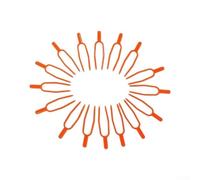 Lot de 100 épingles de support en forme de U pour fraises et boutures, piquets de jardin en ABS jaune pour sécuriser les clips d'enracinement, pour accessoires de cour d'extérieur
