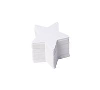 Lot de 100 étiquettes en papier cartonné en forme d'étoile pour Noël, mariage