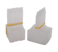 Lot de 100 étiquettes pour plantes en acrylique étanches 2,33 x 3,74 pouces transparentes en forme de T inscriptibles avec marqueur pour légumes, fleurs, herbes, serre, jardin pour décoration (1)