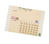 Lot de 100 feuilles de notes autocollantes motif lapin avec 6 animaux pour employés de bureau, étudiants