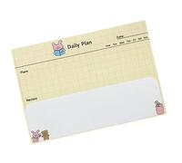 Lot de 100 feuilles de notes autocollantes motif lapin avec 6 animaux pour employés de bureau, étudiants