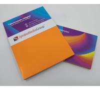 Lot de 100 feuilles de papier note auto-adhésif électrostatique - Orange - 100 x 190 mm - Adhère à toutes les surfaces sans aimants, épingles ou colle - Grandes notes statiques