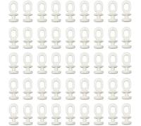 Lot de 100 Glisseurs pour Rail Rideaux Crochet de Tringle Rideau Coulissant Pour Fentres et Douche couleurs multiples LARGEIGHT