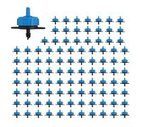 Lot de 100 goutteurs compensateurs de pression, débit : 2 L/h, 4 l/h, 8 l/h. Disponible en bleu, jaune et noir, idéal pour les parterres de fleurs, les pelouses et les systèmes d'irrigation agricoles