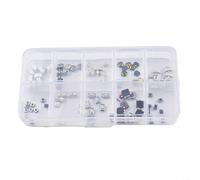 Lot de 100 interrupteurs tactiles à bouton-poussoir, assortiment de 250 pièces, 10 spécifications pour voiture, télécommande, réparation électronique, projets de bricolage
