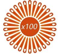 Lot de 100 Lames Compatible pour Coupe Bordure Stihl PolyCut 2-2 PolyCut 3-2, FSA 45 FSA 57 FSE 52, Lames en Plastique pour Coupe