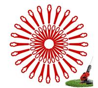 Lot de 100 lames de débroussailleuse compatibles avec Einhell - Accessoires de rechange - Lames en plastique - Lames de débroussailleuse sans fil Einhell (A)