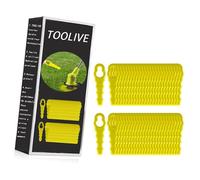 Lot de 100 Lames de Rechange compatible pour Ryobi Coupe Bordure, Têtes Double Lames Dentelées RAC155 RAC157 RAC158