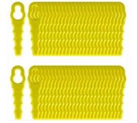 Lot de 100 Lames de Rechange compatible pour Ryobi Coupe Bordure, Têtes Double Lames Dentelées RAC155 RAC157 RAC158