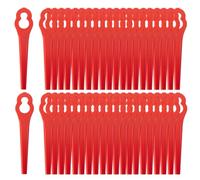 Lot de 100 Lames de Rechange compatibles avec GE-CT 18 Li, GC-CT 18/24 Li et GC-CT 18/24 Li P, BG-CT 18 Li, RG-CT 18/1 Li Coupe-Bordure sans Fil - Lame en Plastique pour débroussailleuse