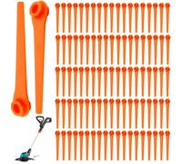 Lot de 100 lames de rechange en plastique pour tondeuse gazon Gardena 9823 9825 9820 9821 Orange 70 mm couleurs multiples YYV