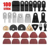 Lot de 100 lames de scie oscillantes Kit d'accessoires pour outils multifonctions Fein Multimaster Dremel, Makita, Einhell, bimétal