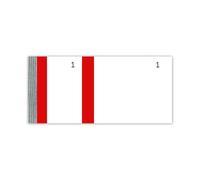 Bloc vendeur, dimensions: (L)135 x (H)60 mm, rouge