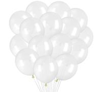 Lot de 100 mini ballons en latex transparent de 13 cm pour décoration de fête prénatale, anniversaire, mariage, fiançailles, festival (transparent)
